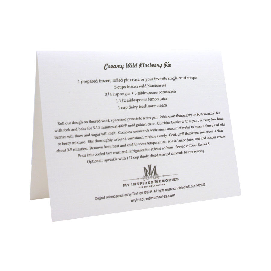 Wild About Blueberries NOTE CARD