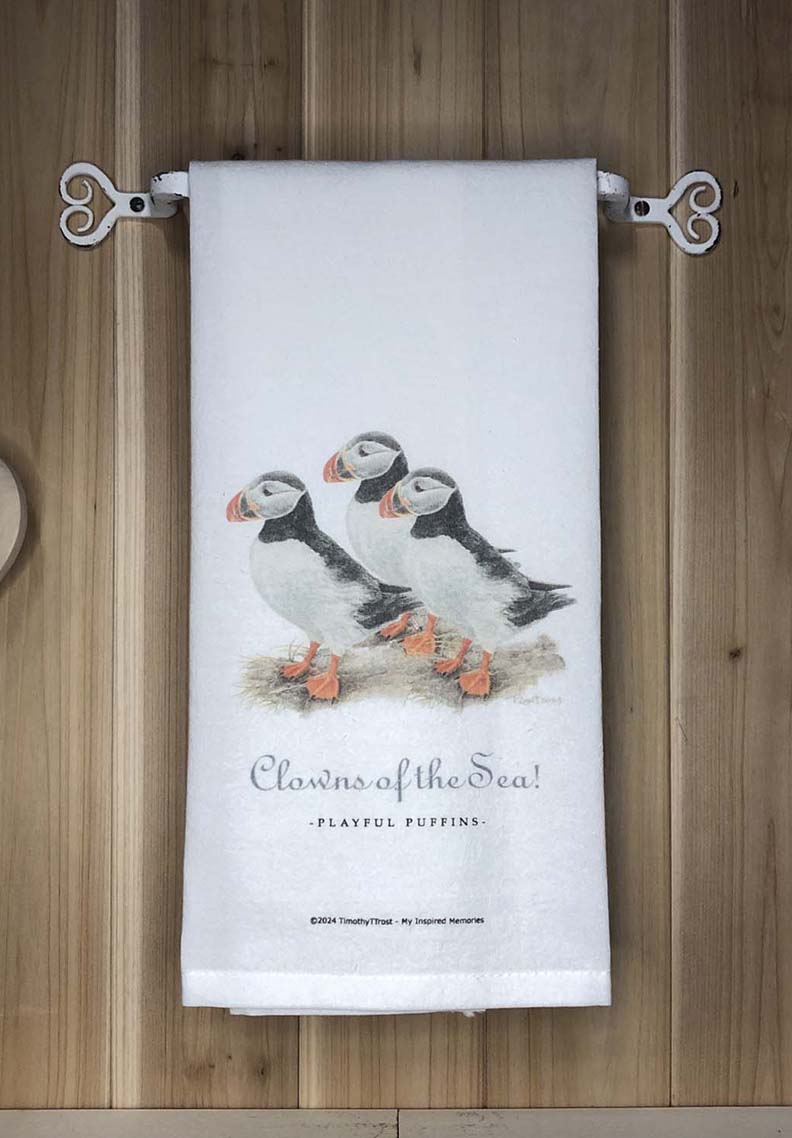Clowns of the Sea TEA TOWEL