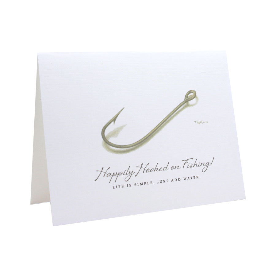 Happily Hooked on Fishing NOTE CARD