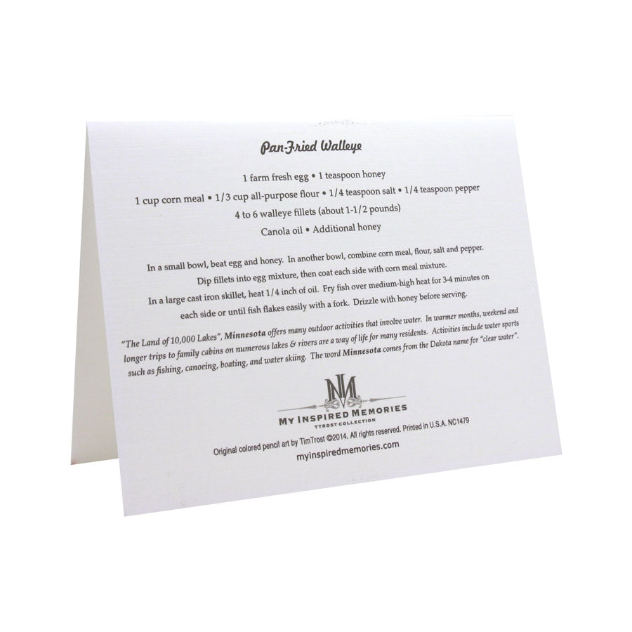 Happily Hooked on Fishing NOTE CARD