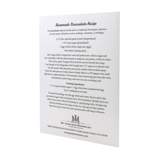 Homemade Kransekake NOTE CARD