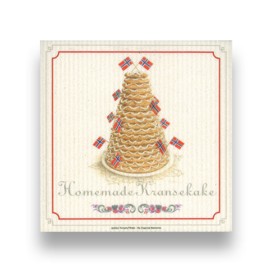 Homemade Kransekake SWEDISH DISHCLOTH