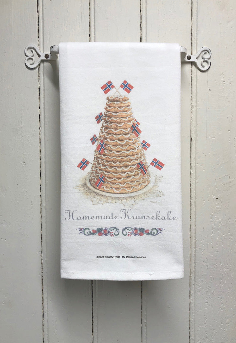 Homemade Kransekake TEA TOWEL