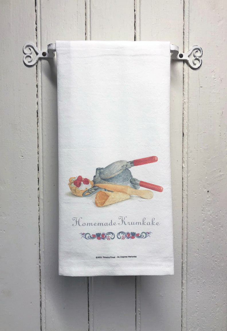 Homemade Krumkake TEA TOWEL