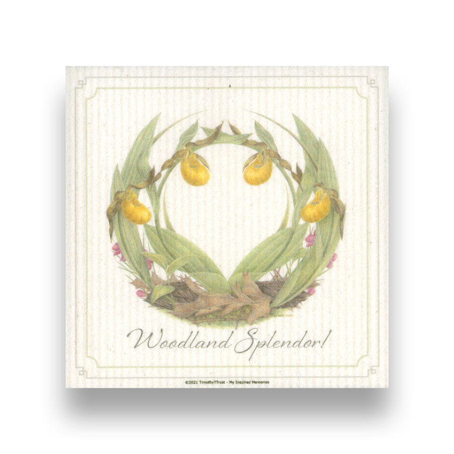 Woodland Splendor SWEDISH DISHCLOTH