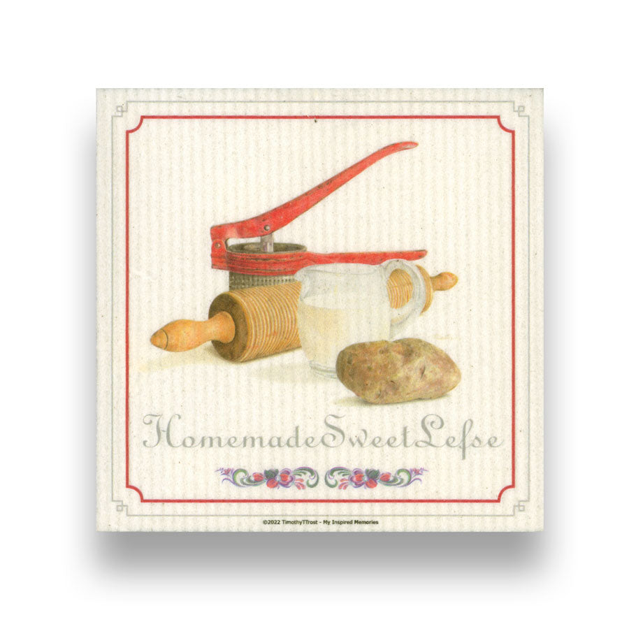 Homemade Sweet Lefse SWEDISH DISHCLOTH