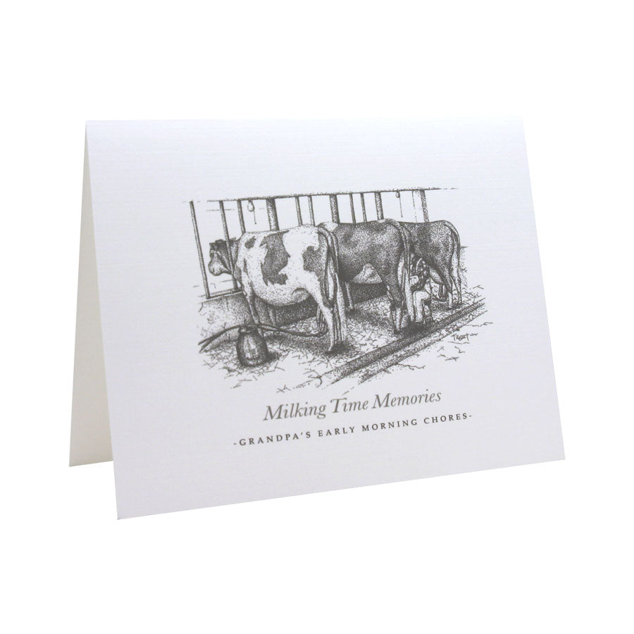 Milking Time Memories NOTE CARD