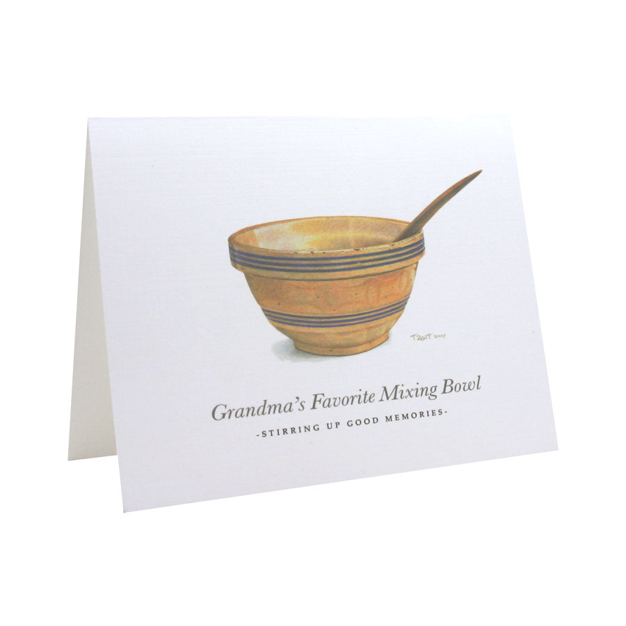 Grandma's Favorite Mixing Bowl NOTE CARD