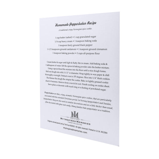 Homemade Pepperkaker NOTE CARD