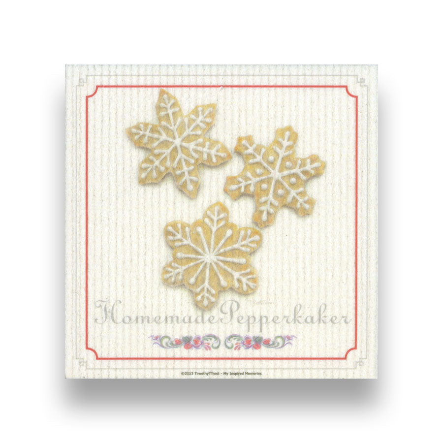 Homemade Pepperkaker SWEDISH DISHCLOTH