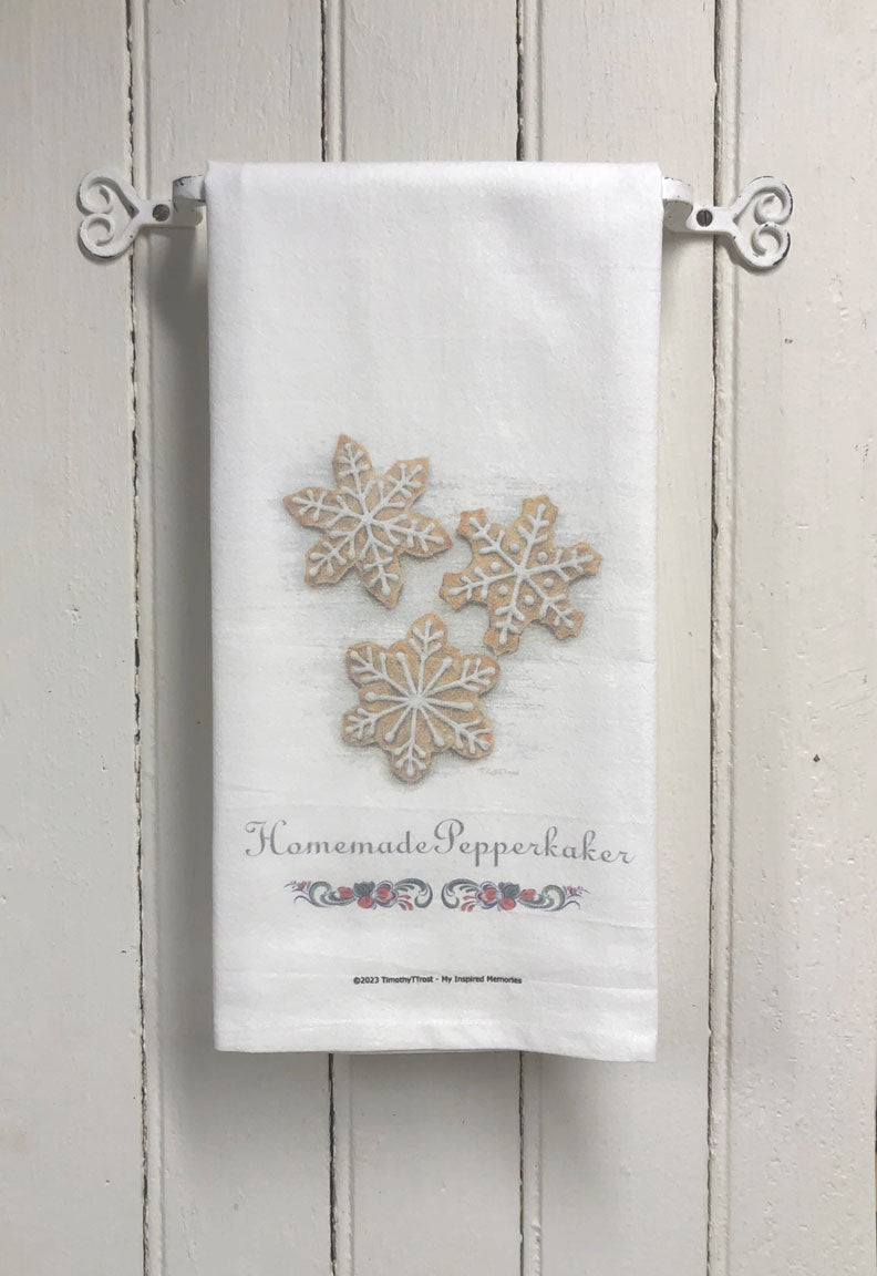 Homemade Pepperkaker TEA TOWEL
