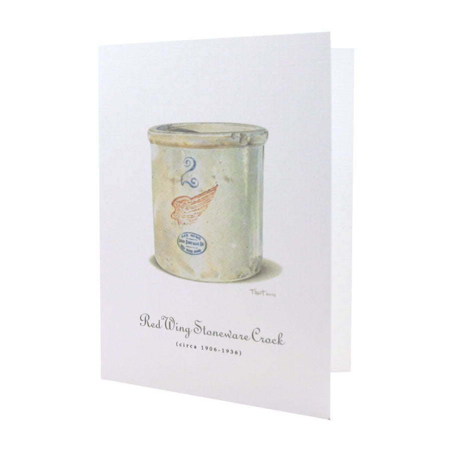 Red Wing Stoneware Crock NOTE CARD