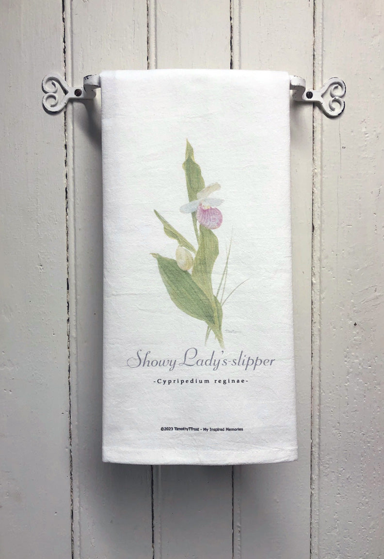 Showy Lady's-slipper TEA TOWEL