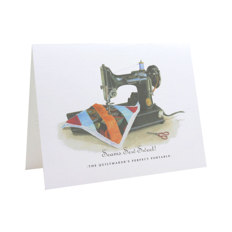 Seams Sew Sweet (The Vintage Featherweight) NOTE CARD