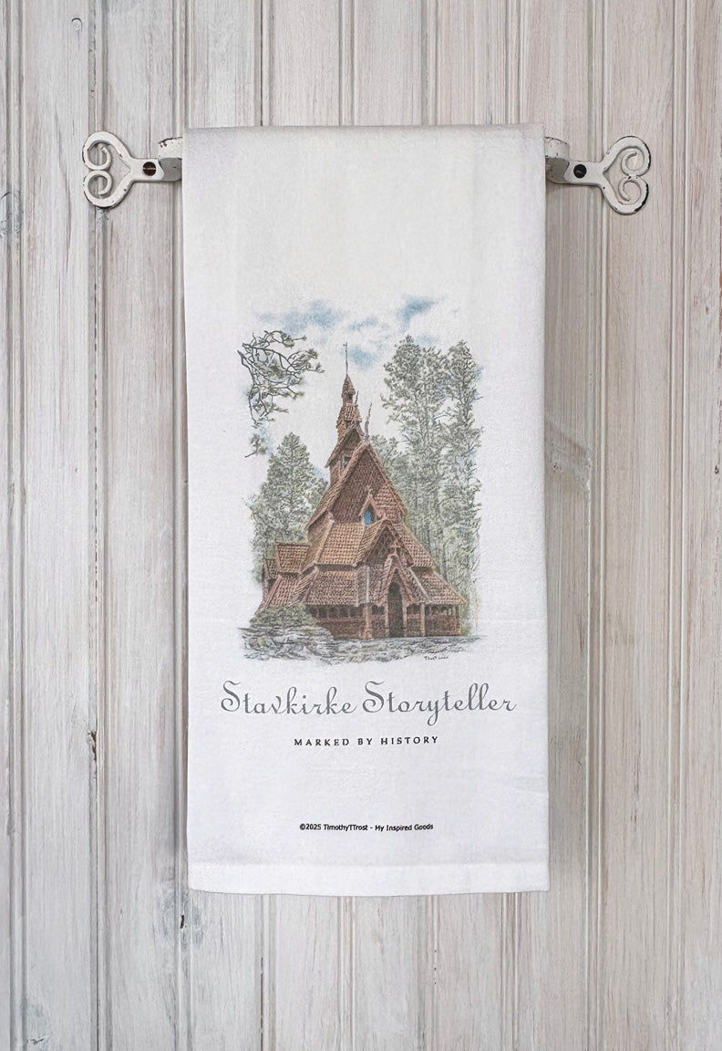 Stave Church TEA TOWEL