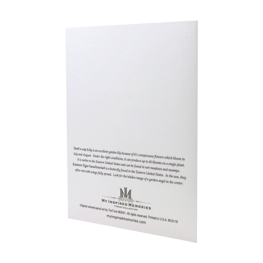 Back of notecard featuring a description of the illustration