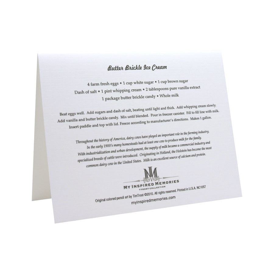 Milking Time Memories NOTE CARD