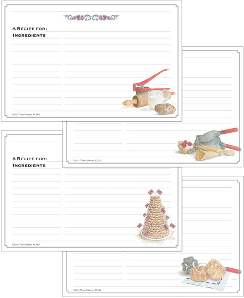 Scandinavian Recipe Cards