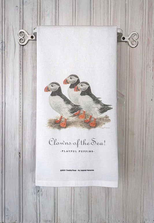 Clowns of the Sea TEA TOWEL