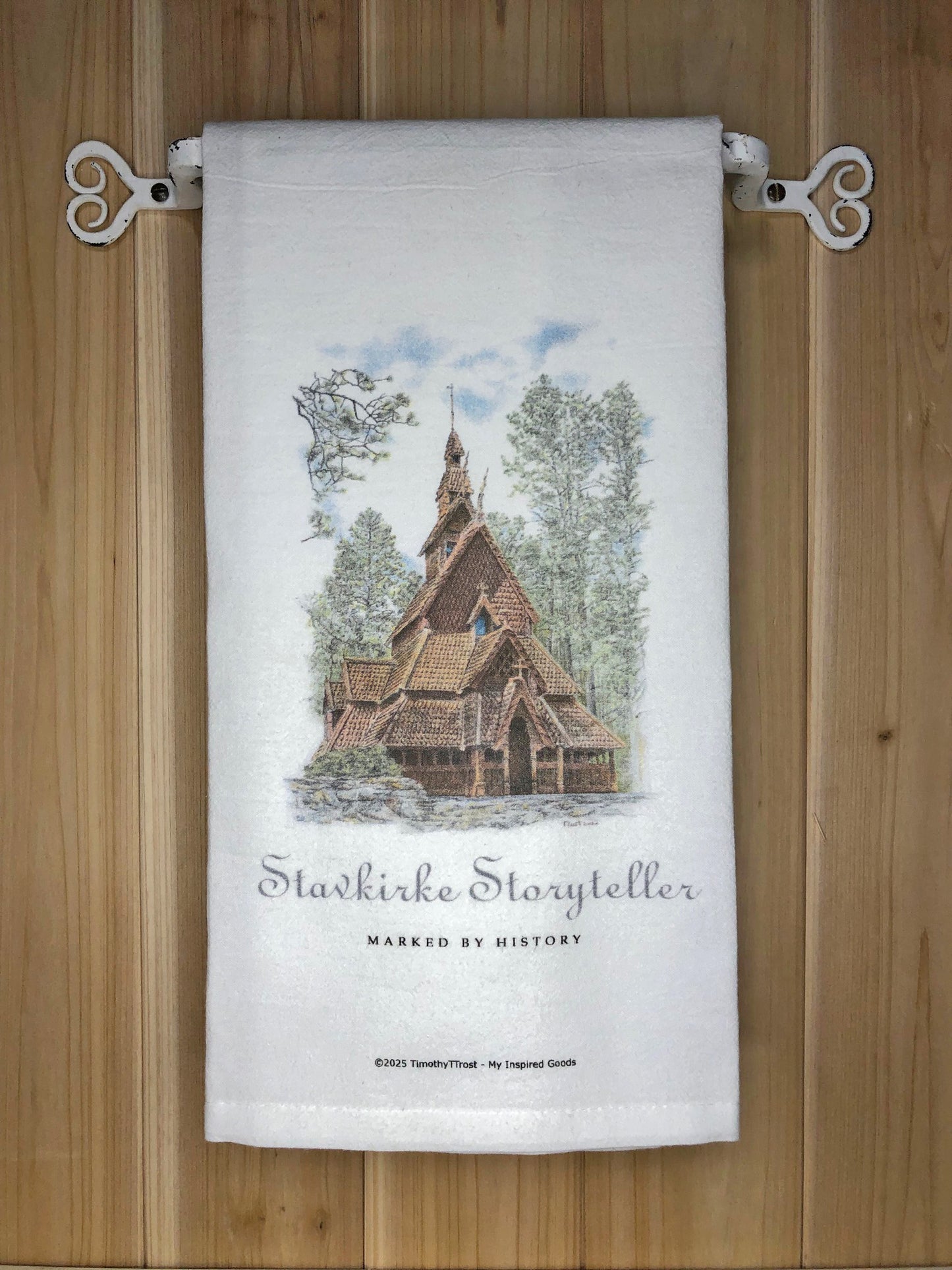 Stave Church TEA TOWEL