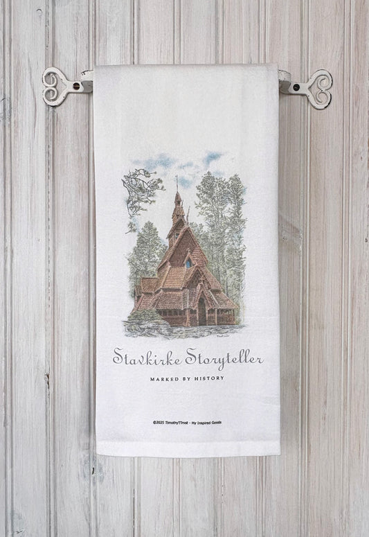 Stave Church TEA TOWEL